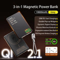 QI 2.1 Magnetic Powerbank Wireless Fast Charing Spare Portable External Battery for iPhone 12-17 Pro Watch Airpods 5000/10000mAh